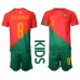 Tanie Strój piłkarski Portugalia Bruno Fernandes #8 Koszulka Podstawowej dla dziecięce MŚ 2022 Krótkie Rękawy (+ szorty)